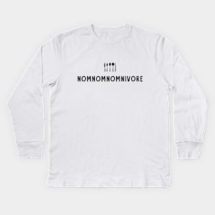 nomnomnomnivore Kids Long Sleeve T-Shirt